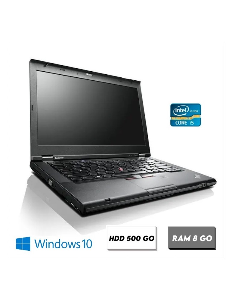 Ordinateur Portable Reconditionné Pas Cher - Lenovo T430 Intel Core i5 - RAM 8 Go - HDD 500 Go - Photo n°1