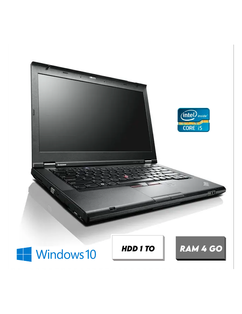 Ordinateur Portable Reconditionné Pas Cher - Lenovo T430 Intel Core i5 - RAM 4 Go - HDD 1 To - Photo n°1