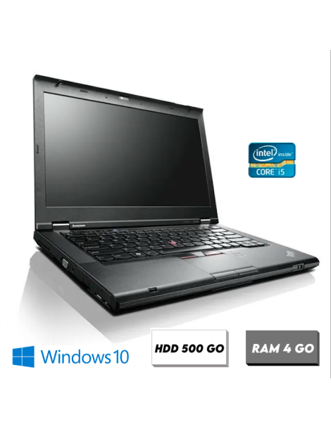 Ordinateur Portable Reconditionné Pas Cher - Lenovo T430 Intel Core i5 - RAM 4 Go - HDD 500 Go - Photo n°1