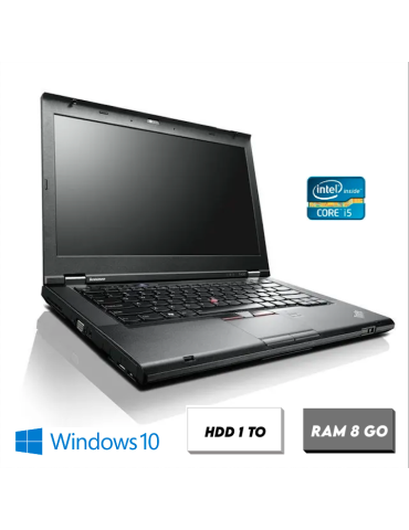 Ordinateur Portable Reconditionné Pas Cher - Lenovo T430 Intel Core i5 - RAM 8 Go - HDD 1 To - Photo n°1