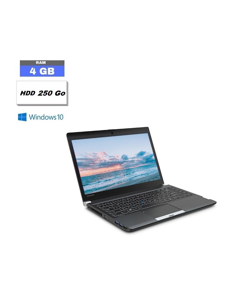 TOSHIBA R30 - Windows 10 - INTEL Core i3 - RAM 4 Go - HDD 250 Go - 040706