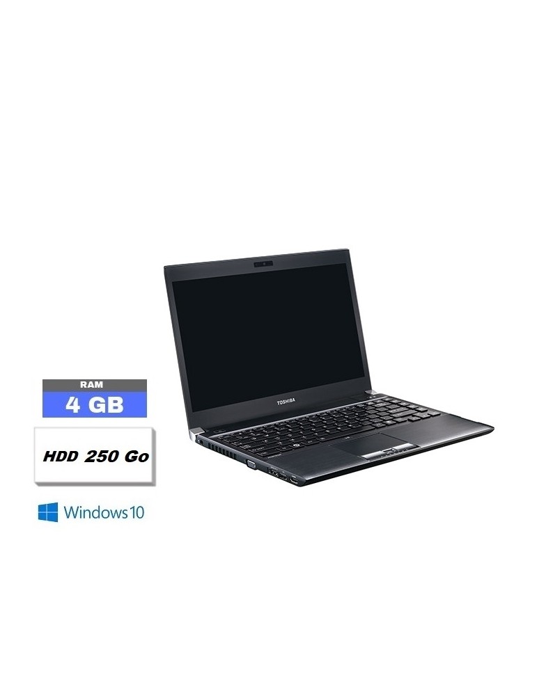 TOSHIBA R830 - Windows 10 - INTEL Core i3 - RAM 4 Go - HDD 250 Go - 040708