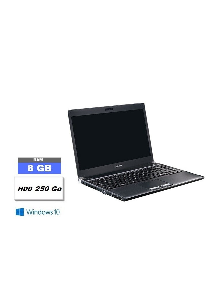 TOSHIBA R830 - Windows 10 - INTEL Core i3 - RAM 8 Go - HDD 250 Go - 040709